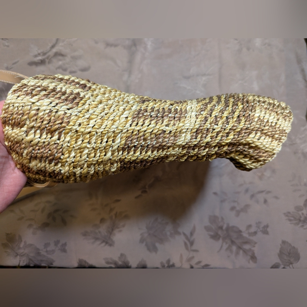 Nine West Straw Tote Bag, Used - Picture 4 of 9